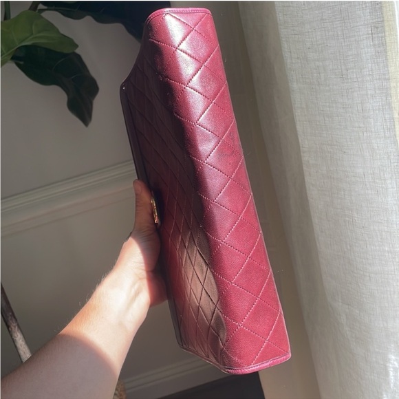 Chanel Leather Clutch w/ Gold Hardware - Picture 12 of 13